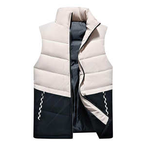 High Quality <b>Men</b> Down Filled <b>Vest</b> Soft Warm Lightweight Jacket Wholesale - Product Image 1