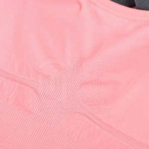 Soutien-gorge de sport pour femme de haute qualité, nouvelle collection, sans coutures, respirant, maintien moyen, en Spandex/Nylon, personnalisable à l'avant - Product Image 3