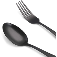 Argenterie Set de couverts Fête de mariage Cuillère Fourchette Couteau en acier miroir Set de couverts de table Cuisine domestique Utilisation sur table