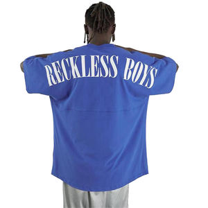 T-shirt surdimensionné et ample en coton unisexe, haut de haute qualité, épaules tombantes, personnalisé, pour hommes et femmes, 2023 - Product Image 5