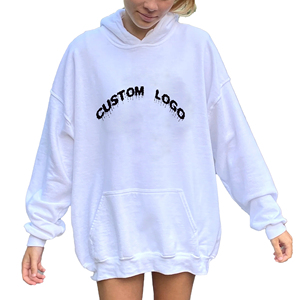 Sudadera con capucha de manga larga y bolsillo lateral pesado con logotipo personalizado de alta calidad sudaderas con capucha unisex 2025 - Product Image 1