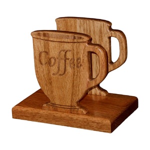 Porte-serviettes en bois fini de haute qualité accessoires de décoration de Table en bois rustique porte-mouchoirs classique - Product Image 6