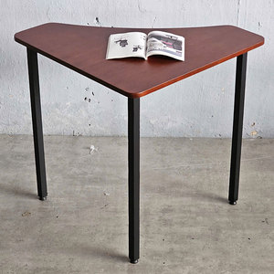 Mesa Modular Individual Moderna de Madera de Caucho de 70x70cm con Patas de Hierro HBLG035 - Product Image 2