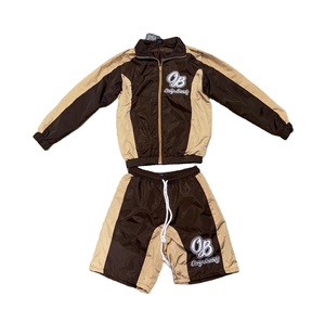 Ensemble short et veste coupe-vent imperméable en nylon léger et respirant pour homme, idéal pour le sport et les activités de plein air printemps-été - Product Image 1