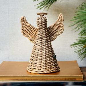 MASEL Juego de 3 Cestas de Bambú Reutilizables de Alta Precisión para Invierno, Estilo Clásico/Postmoderno, Multiusos, Decoración y Almacenamiento para el Hogar - Product Image 1