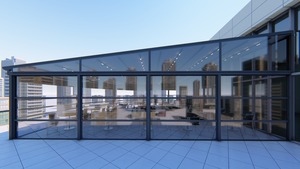 ซุ้มระบบอลูมิเนียมเพอร์โกลาแบบใช้เครื่องยนต์กลางแจ้งคุณภาพสูง - Product Image 3