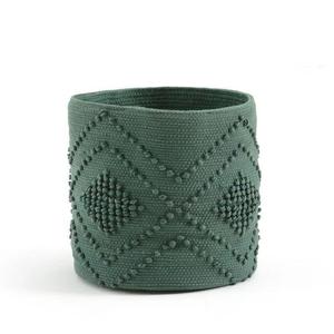 Cesta de almacenamiento tejida a mano Bohemia elegante, cesta plegable para niños, técnica de tejido plano de algodón tejido a mano, fábrica directa por ITHL - Product Image 5