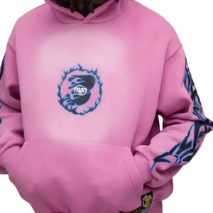 เสื้อสเวตเชิ้ตผ้าฟลีซหนานุ่ม 350gsm ทรงโอเวอร์ไซส์ ใส่ได้ทั้งชายและหญิง สำหรับฤดูหนาว  รับสั่งทำสีต่างๆ  ปักลายนูน 3 มิติ  ผ้าฝ้ายเนื้อแน่น - Product Image 4