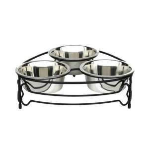 Comedero para Perros de Acero Inoxidable de Alta Capacidad con Soporte Elevado Extraíble para Múltiples Perros o Sesiones de Alimentación de Razas Grandes - Product Image 6