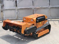 Tondeuse autoportée télécommandée à braquage zéro avec tondeuse robotisée, débroussailleuse, tondeuse à cylindre 1200 mm, moteur essence