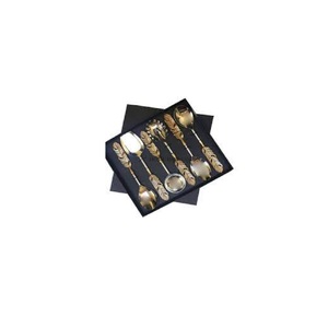Plume en aluminium plaqué or de haute qualité poignées de concepteur ensemble de couverts de cuisine du fabricant indien à bas prix - Product Image 1