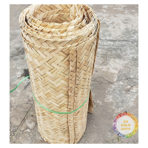 High Quality Eco-Friendly Handwoven <b>Bamboo</b> Webbing <b>Sheet</b> Flexible Durable Furniture Wall Decor Painted Technique - Product Image 1
