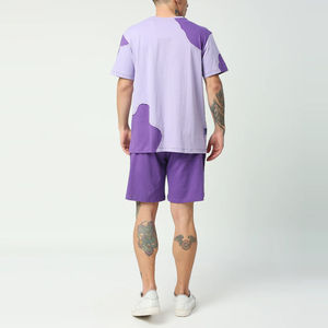 2025 New Streetwear Style Men Solid <b>Twin</b> <b>Set</b> Fully Customized 100% Cotton Breathable Quick Dry Summer Shorts <b>Set</b> - Product Image 5