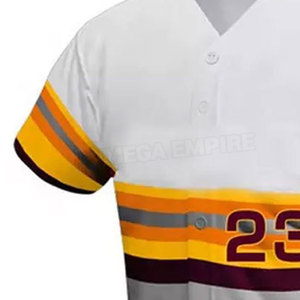 ชุดกีฬาเบสบอลคุณภาพสูง ระบายอากาศได้ดี ไซส์ใหญ่  รับสั่งทำสีและโลโก้ แห้งเร็ว ผลิตจากโพลีเอสเตอร์ 100% ราคาแข่งขัน - Product Image 5