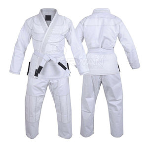 ชุดสูท BJJ GI ทำจากผ้าฝ้าย100% น้ำหนักเบาระบายอากาศได้ดีสีทึบ - Product Image 1