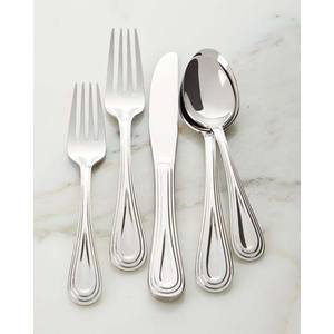 Nuevo y único restaurante de lujo de acero inoxidable Plata Mate pulido Wrough ramita diseño mango cuchara cuchillo y tenedor juego de cubiertos - Product Image 5