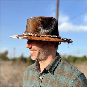 Sombreros de Cuero de Diseño de Alta Calidad, Sombreros de Cuero Vacuno para Invierno, Precio Económico, en Venta - Product Image 2