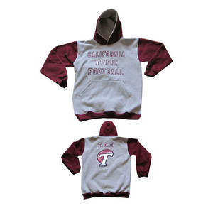 Sudadera con capucha de algodón 100% pesado de manga completa personalizada, tallas para jóvenes y adultos, diseño de logotipo con estampado de soplo, característica anticontracción - Product Image 6