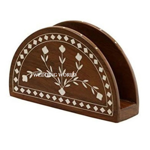 Fabricant et grossiste de porte-serviettes en bois porte-mouchoirs de table faits à la main porte-serviettes fantaisie le plus vendu - Product Image 1