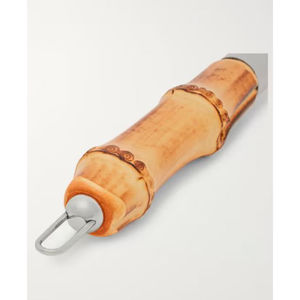 Elegante juego de servidor de pasta con mango de bambú, cabeza de acero inoxidable, cubiertos pulidos, cuchara, tornero sólido para servir elegante - Product Image 2