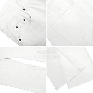 กางเกงขาบานของผู้ชายที่มีสไตล์กางเกงผ้าคอตตอนผสมสบายสำหรับสวมใส่ในชีวิตประจำวันกางเกงขาบานระบายอากาศได้ - Product Image 6