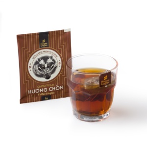 กาแฟเสิร์ฟเดี่ยว HUONG CHON เงิน 15 ซอง x 5 กรัม/กล่อง กาแฟบดกลิ่นหอมเชย สะดวกในการชงด้วยกาแฟน้ําผึ้ง - Product Image 1