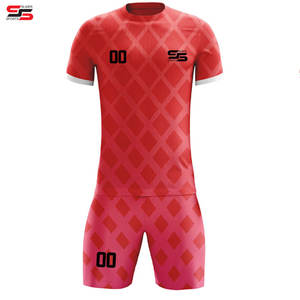 Maillot de football bon marché de haute qualité d'usine 100% ensembles d'uniformes de football de club de polyester Kit de maillot de football - Product Image 4