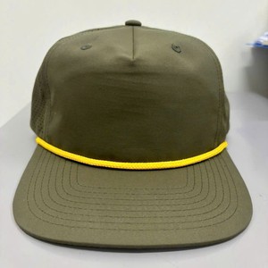 หมวกแก๊ปเปล่า5แผงพร้อมเชือกและกระดุมหมวกสไตล์ฮิปฮอป Gorras ตัดด้วยเลเซอร์ - Product Image 1