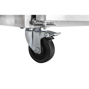 Équipement de réfrigération pour cuisine commerciale 59 pouces. Station de préparation de pizzas avec plateau en granit, support pour récipients à condiments en acier inoxydable, modèle - Product Image 6