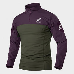 เสื้อคอมเพรสชั่นแขนยาวผู้ชายพิมพ์โลโก้ตามสั่ง ขายส่ง เสื้อคอมเพรสชั่นผู้ชายผลิตในปากีสถานสำหรับเยาวชน - Product Image 1