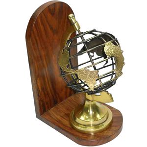 Antique Design Nautical Globe Bookend World Globe Creative Design Shape Shiny Table Centerpiece Wholesale Luxury <b>Vintage</b> Item - Product Image 5