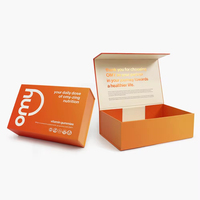 Boîte rigide en carton ondulé haut de gamme, écologique, avec fermeture magnétique, personnalisable, lamination brillante, UV, cosmétiques, parfum