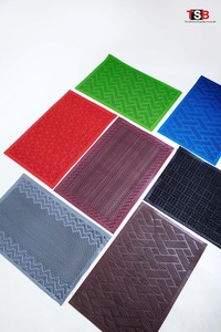 Felpudo de bobina de PVC ecológico de fabricación india, alfombrilla de entrada lavable impermeable antideslizante, uso comercial para oficina en casa, mejor precio - Product Image 3