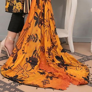 Les plus tendances nouveauté pakistanaise vêtements en lin décontractés Salwar avec Kameez pour femme fabriqué au Pakistan matériel de soie pour les fêtes - Product Image 6