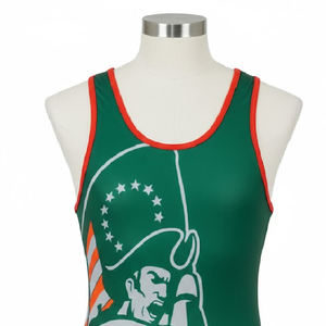 In New Arrival Wrestling Wear With Customize Design Men's Cool Dry Wrestling Singlets Made In Pakistan - Product Image 3