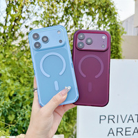 Coque pour Samsung Galaxy S26 FE/S26 Ultra/S26 Plus/S25/A27/A57/A37/A07/A17, finition mate givrée, effet magnétique, antidérapante, coque de téléphone