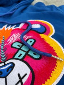 Pull à capuche personnalisé en coton biologique pour hommes, sweat-shirt surdimensionné écologique, tissu polaire d'hiver à impression brodée - Product Image 6