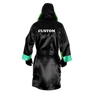 High Demanded Design Top Selling Boxing Gown Custom Pattern Style High Quality MMA Kickboxing Fighter Boxing <b>Robes</b> - Product Image 6