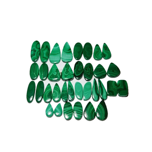 หินธรรมชาติตีผลึก Malachite คริสตัลอัญมณีหลวมรักษา Cabochon พลอยรูปทรงทั้งหมด Cabochon - Product Image 2