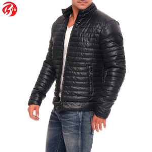 2023 ropa de hombre ropa y accesorios cuello alto hombres usan chaqueta acolchada moda nuevo diseño invierno Puffer Chaqueta brillante - Product Image 3