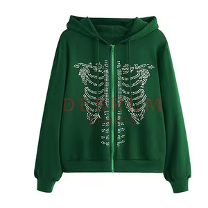 Sudadera con Capucha Premium para Hombre, Manga Larga, con Pedrería, Diseño Personalizable, Tejido Invernal, Sólido, Transpirable - Product Image 3