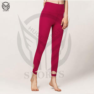 Pantalones de Yoga Transpirables Personalizados para Mujer, Leggings de Color Sólido de Secado Rápido con Bolsillo y Alta Elasticidad - Product Image 2