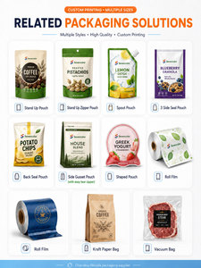 In magazzino chicco di caffè per imballaggio del supporto del sacchetto di carta Kraft della valvola della stagnola della cerniera fondo piatto del tè del sacchetto di caffè con la latta della cravatta 250G 500 grammo - Product Image 2