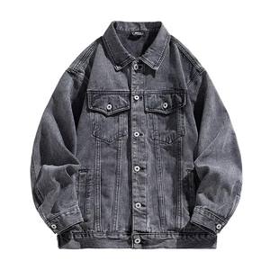 Veste de travail en jean pour homme, de haute qualité, printemps automne, vintage, multicolores, vestes en jean de moto - Product Image 2