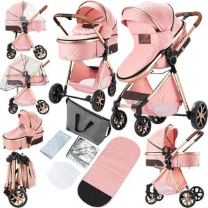NUEVO Y POPULAR Cochecito de Bebé 2 en 1, Convertible, Reversible, Plegable, de Alta Gama - Product Image 2