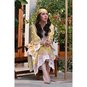Conjunto de Camisa y Dupatta de Satén Paloma para Primavera/Verano - Product Image 5