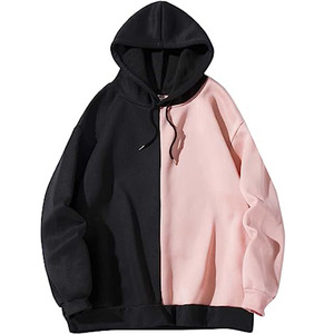 เสื้อมีฮู้ดพิมพ์ลายนูน3D ผ้าฝ้ายขนาดพิเศษสำหรับผู้ชายเสื้อผ้ามีฮู้ดสีดำสีชมพูผลิตตามสั่ง - Product Image 1