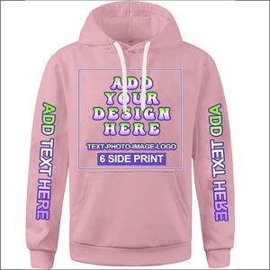 Sweatshirts à capuche brodés unisexes en éponge française 65% coton 35% polyester grande taille imprimés d'automne pour hommes vente en gros - Product Image 6
