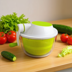 Essoreuse à salade Amicasa VORTEX blanche et verte TF913, outils à salade de qualité supérieure - Product Image 3