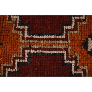 พรมวินเทจขนาด 2.6x11.2 ฟุต พรมลายทางสไตล์ตุรกี พรมลายต้นไม้และพืชสีน้ำตาลส้ม - Product Image 5